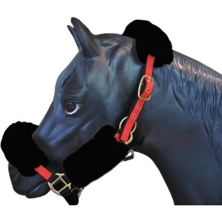  erhältlich in schwarz bra  Kann verwendet werden auf dem Umfrage & Backenstücke auch   bietet Komfort für das Pferd & verhindert Reiben  für Pferde & Ponys  HyCOMFORT Nasenriemenschoner 